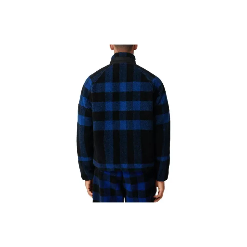 Burberry Exploded Check Fleece Funnel Neck Jacket-1