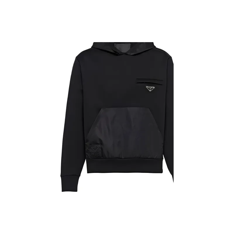 PRADA Sweatshirts Men Black-4