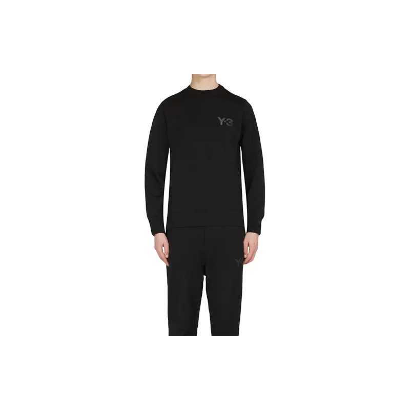 Adidas Y 3 Classic Logo Front Crew Sweater-2