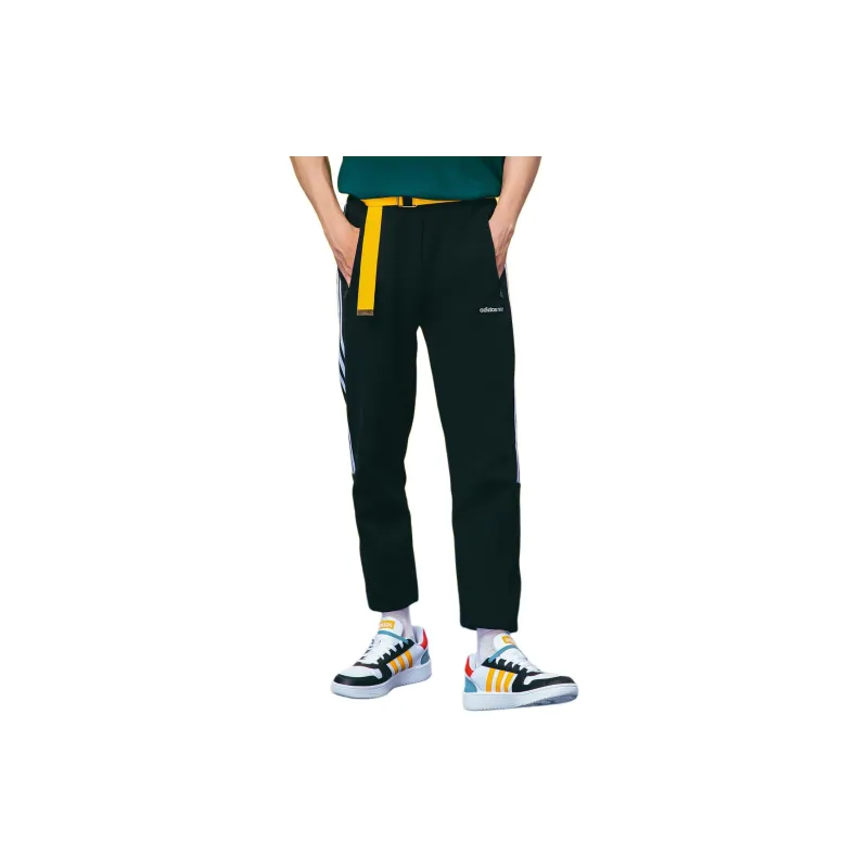 Adidas Neo Knitted Sports Pants Men's Black-4