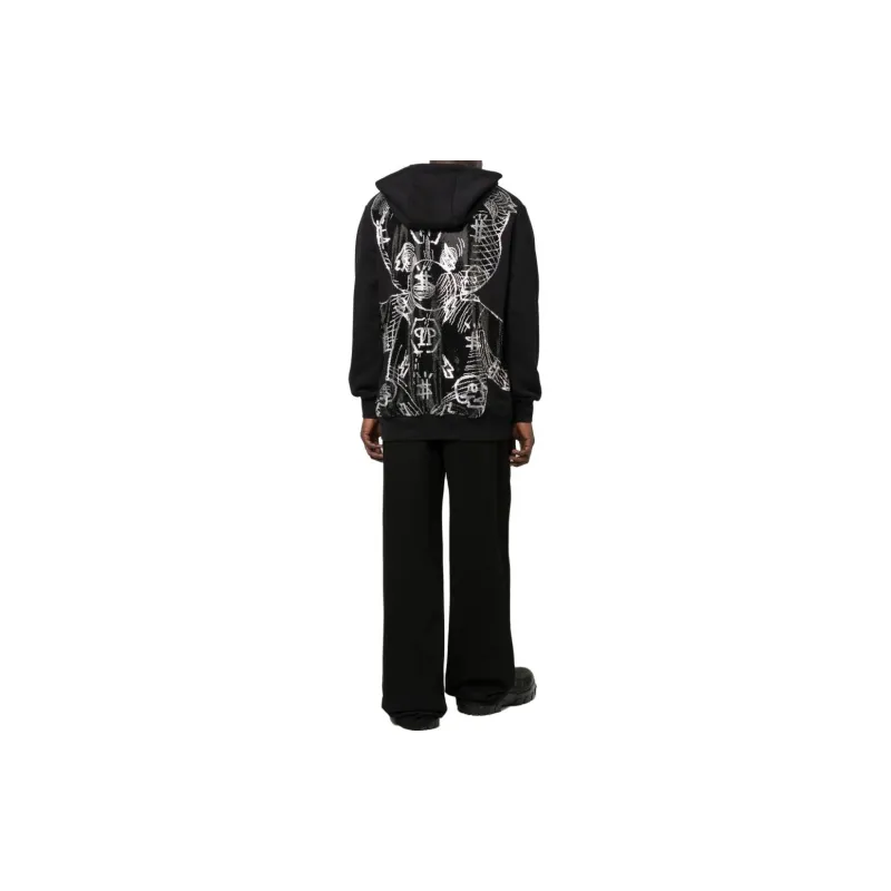 PHILIPP PLEIN Teddy Bear Print Logo Hoodie-2