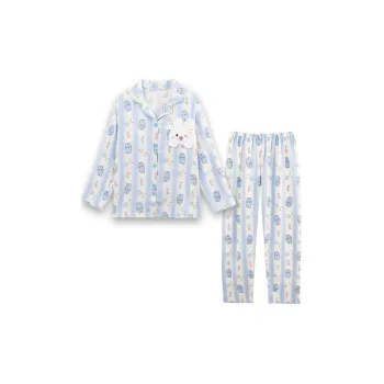 Sleeping Beauty Pajama Set Women's Blue