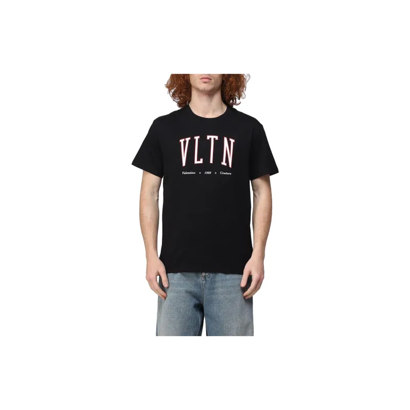 Valentino VLTN Logo Printed Crewneck T-Shirt-2