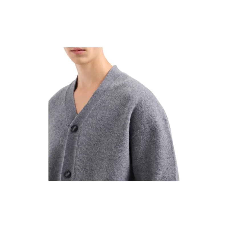 EMPORIO ARMANI V Neck Button Up Cardigan-3