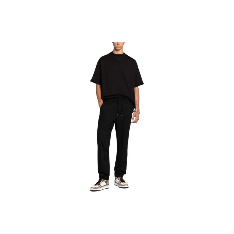 Roberto Cavalli SS24 Casual Pants Men's Black-1