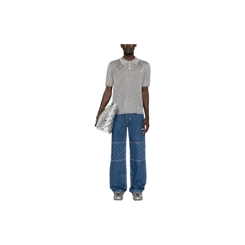 Marine Serre FW24 Jeans Men's Indigo-1