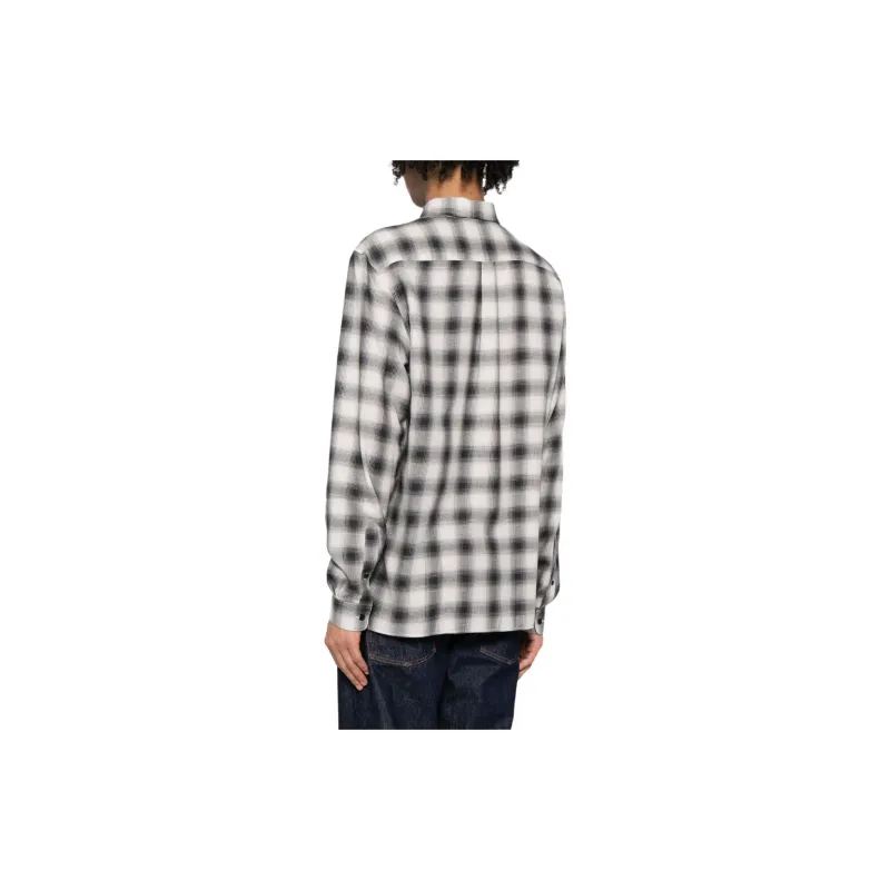 LACOSTE Logo patch Check pattern Shirt-2