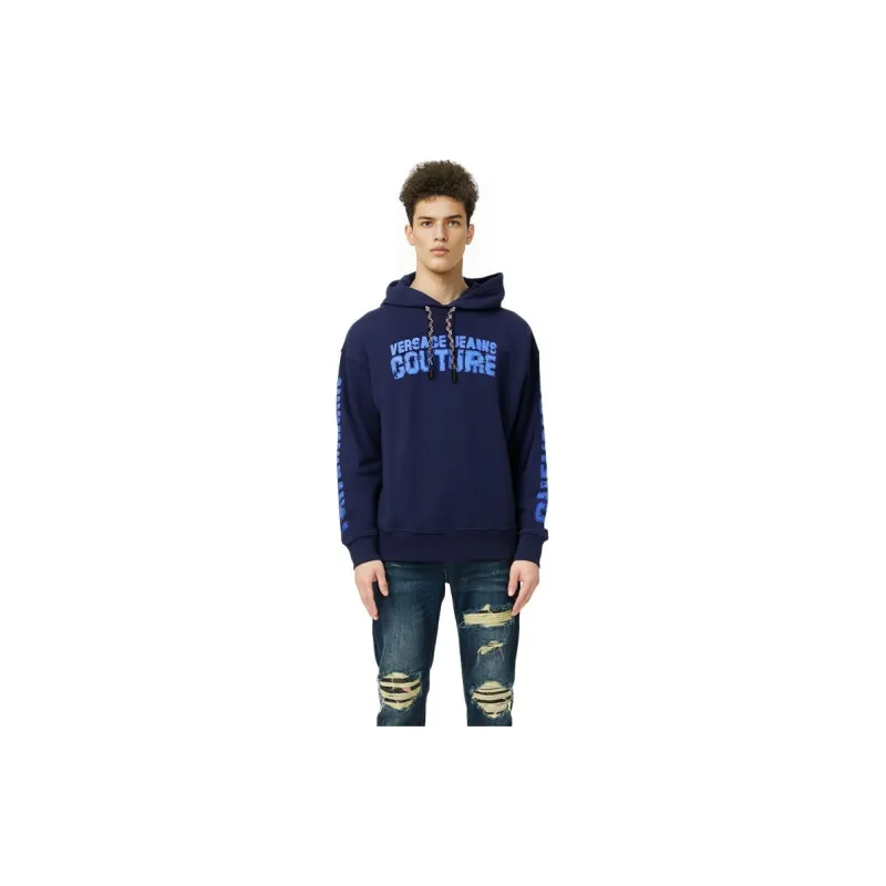 VERSACE JEANS COUTURE Sweatshirts Men Dark Blue-5