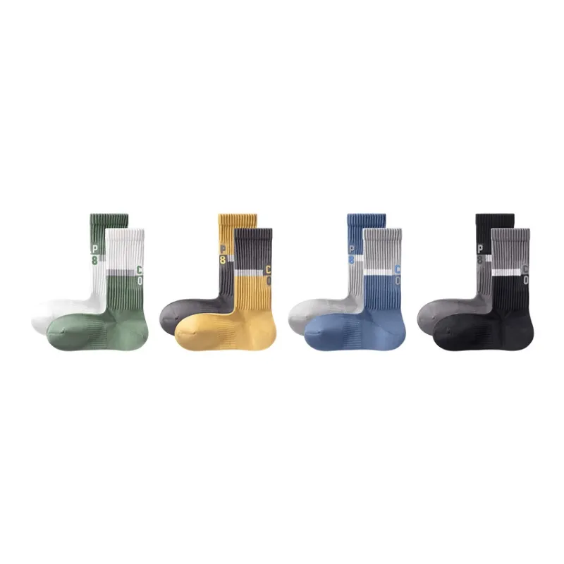 B&C.Room 2023 Fall Crew Socks Men's 4 Pack-17