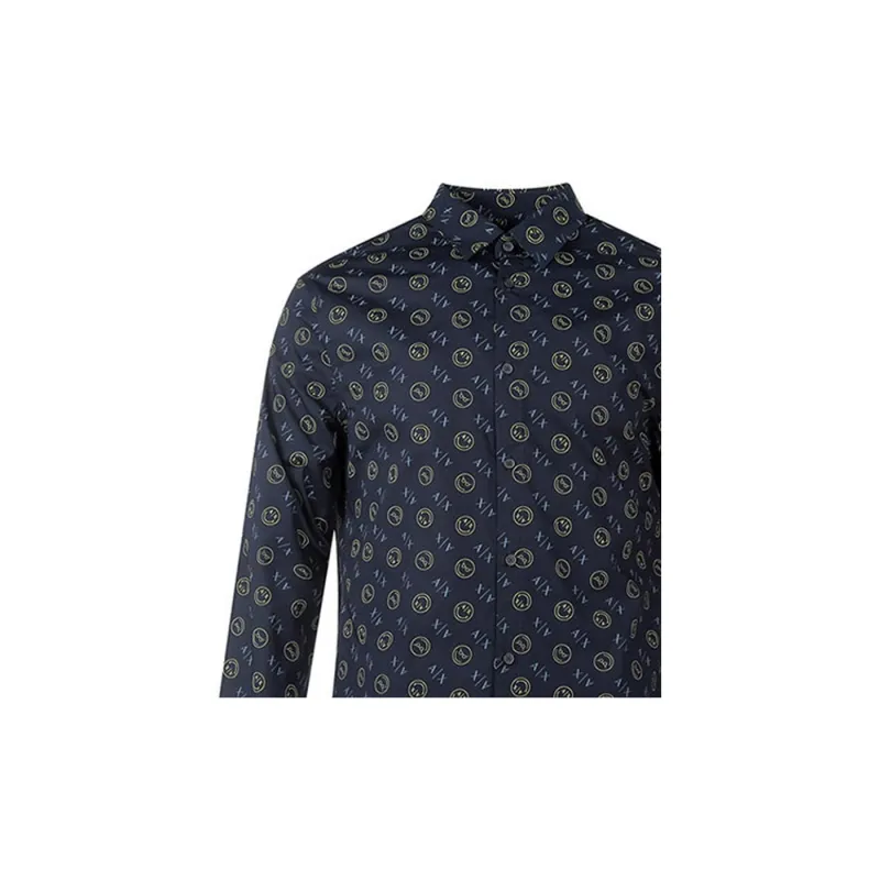 ARMANI EXCHANGE Shirt Men's Marine Blue-3