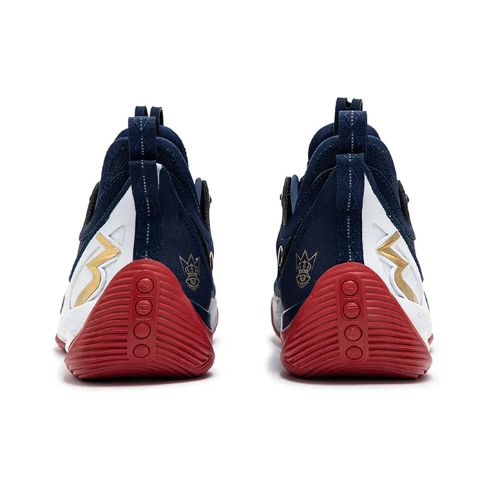361° Basketball Shoes Men Low Top 361 Degrees White/Gym Red-3