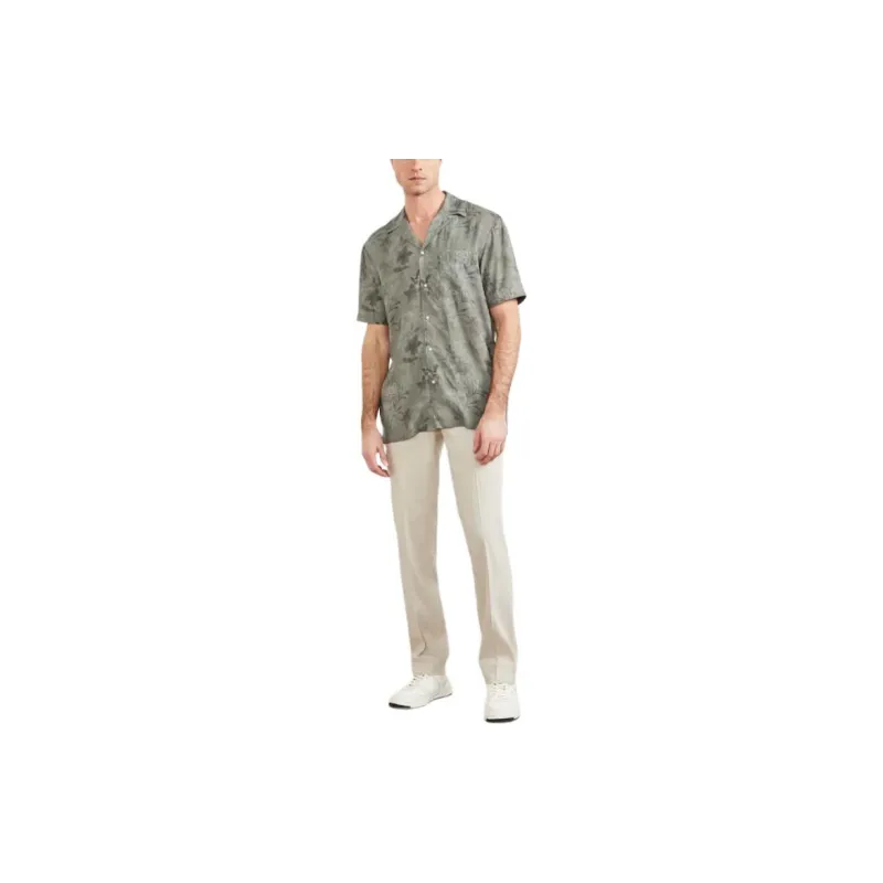 GUESS Eco Billy Bowling Shirt Shirt Men's Green-1
