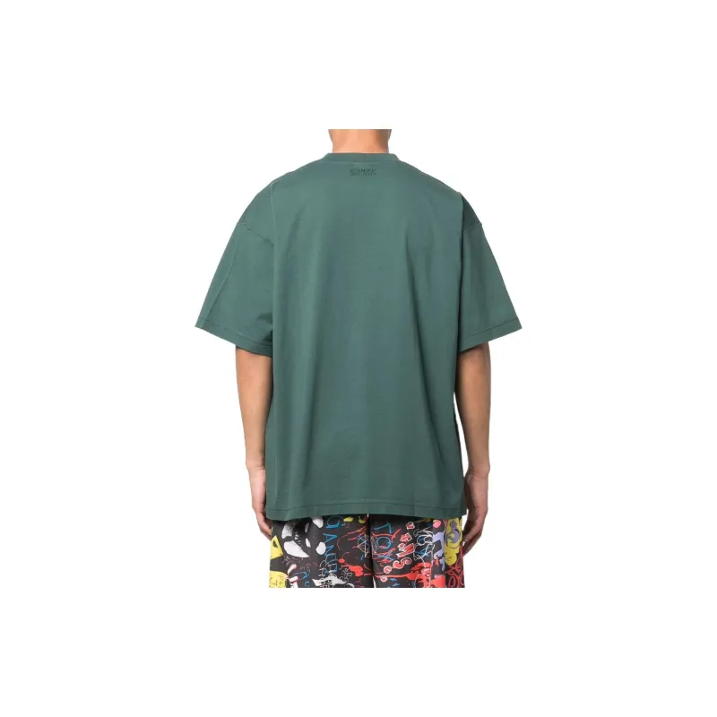 Vetements T-Shirts Men Green-2
