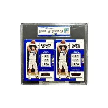 PANINI Dončić Star Card 21 Season Ball Game Ticket Collection Pass Selection Dual Screen Large Frame Graded Cards 2 Pcs
