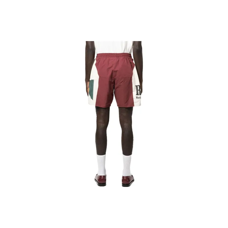 RHUDE Panel Logo Shorts-2