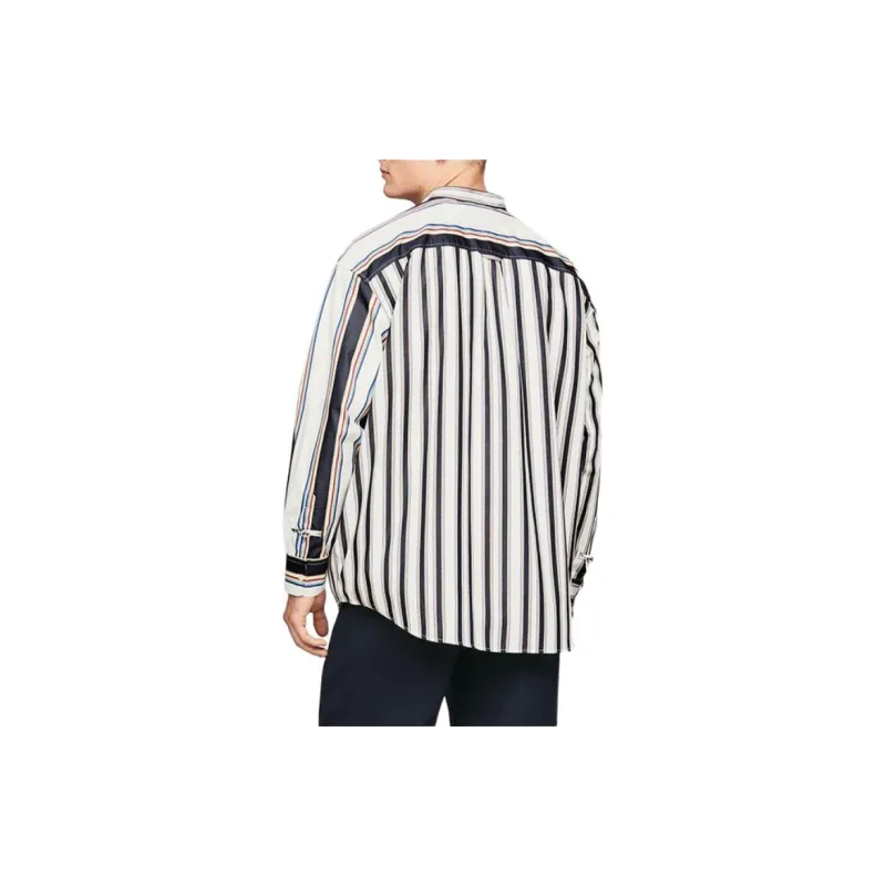 Clot X Tommy Hilfiger CLOT Co branded Model Shirts Unisex Navy Blue With White 0K4-4