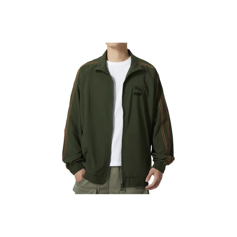 PUMA Jackets Men Green-2
