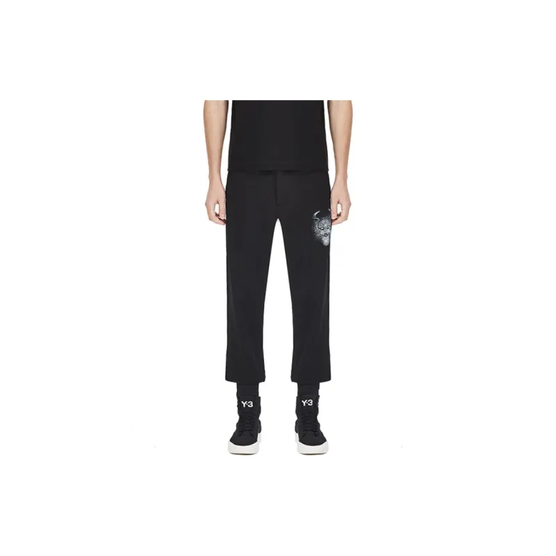 Y 3 Casual Pants Unisex Black-2