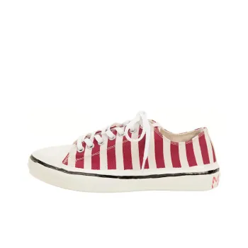 MARNI Canvas Shoes Women's Low Top White/Red