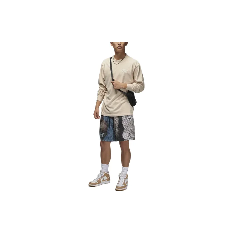 Jordan T Shirts Men Beige-2