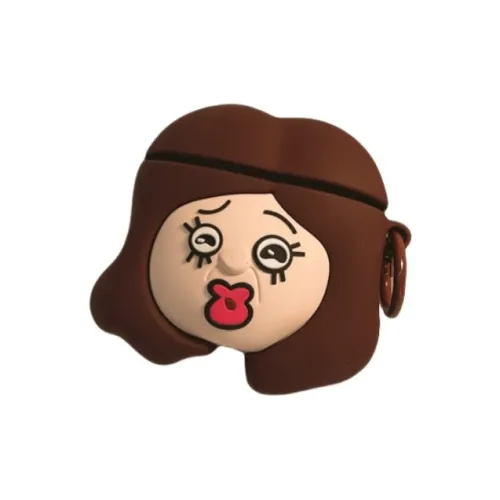 SHIBADU TPU Cartoon Influencer Bangbang Yu Zhi Protective Cover For Apple Wireless Bluetooth AirPods Headphone Cases