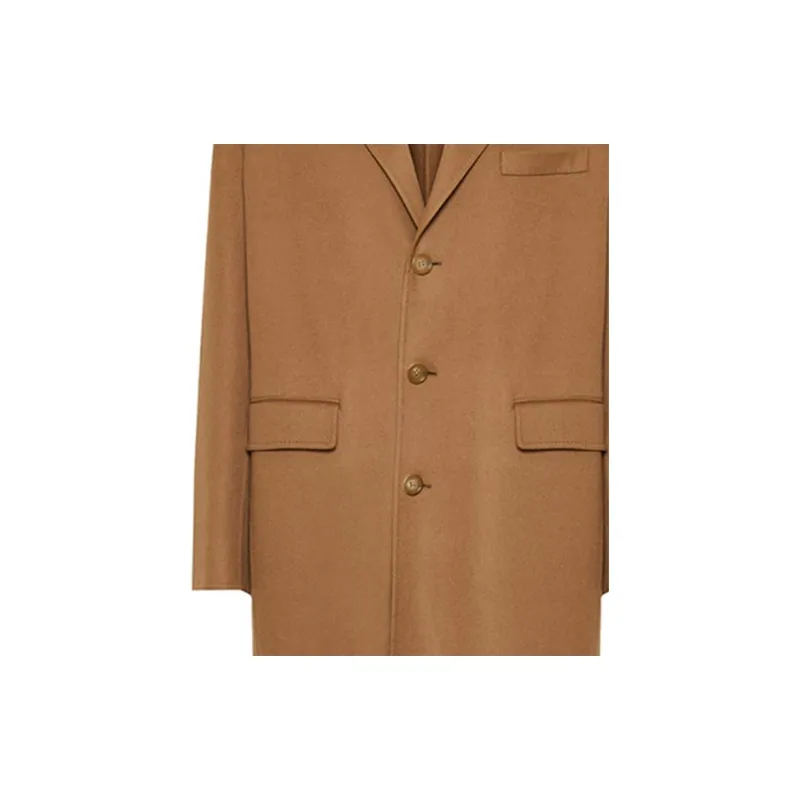 GUCCI Web Detailed Felted Coat-2