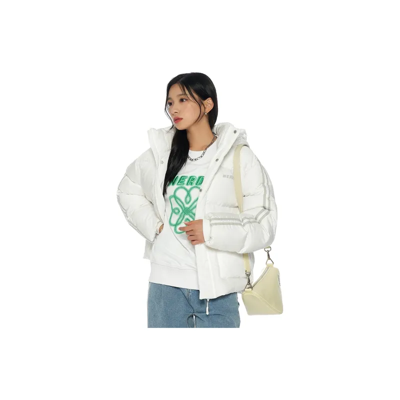 Nerdy Down Jackets Unisex White-5