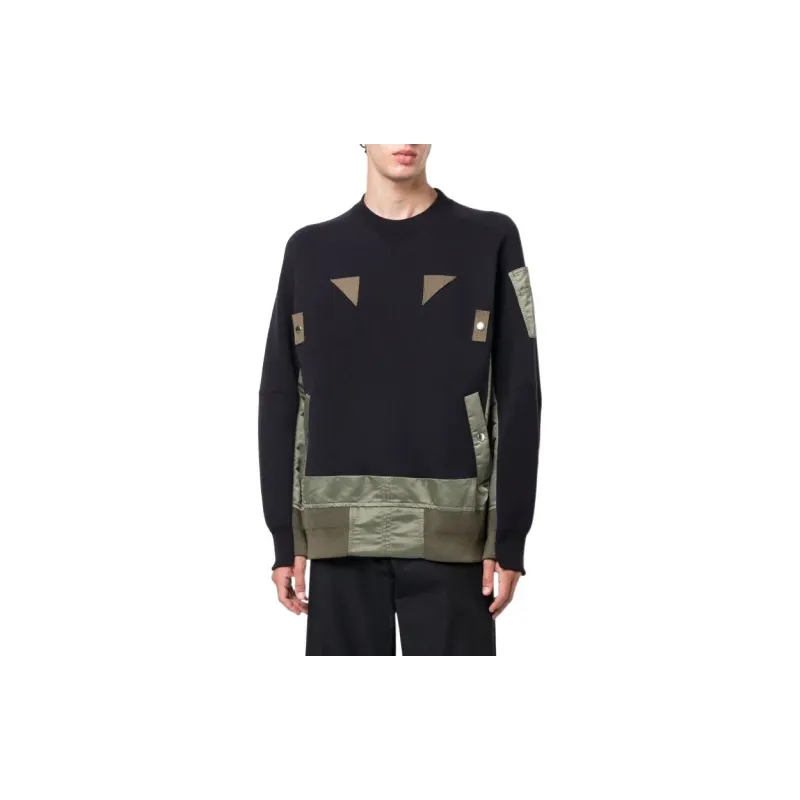 Sacai Sweatshirts Men Blue-2