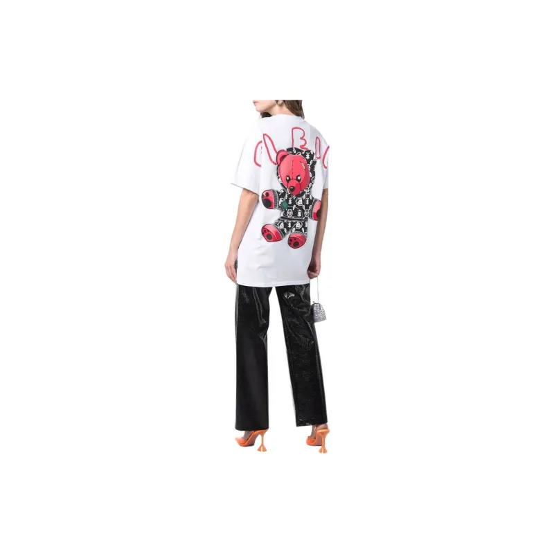 PHILIPP PLEIN Cheque print Round Neck T shirt-3