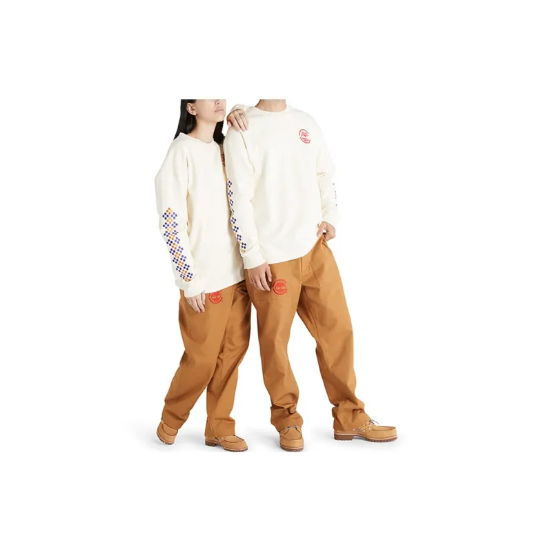 Timberland x CLOT Set in Sleeve T Shirt Unisex White-4