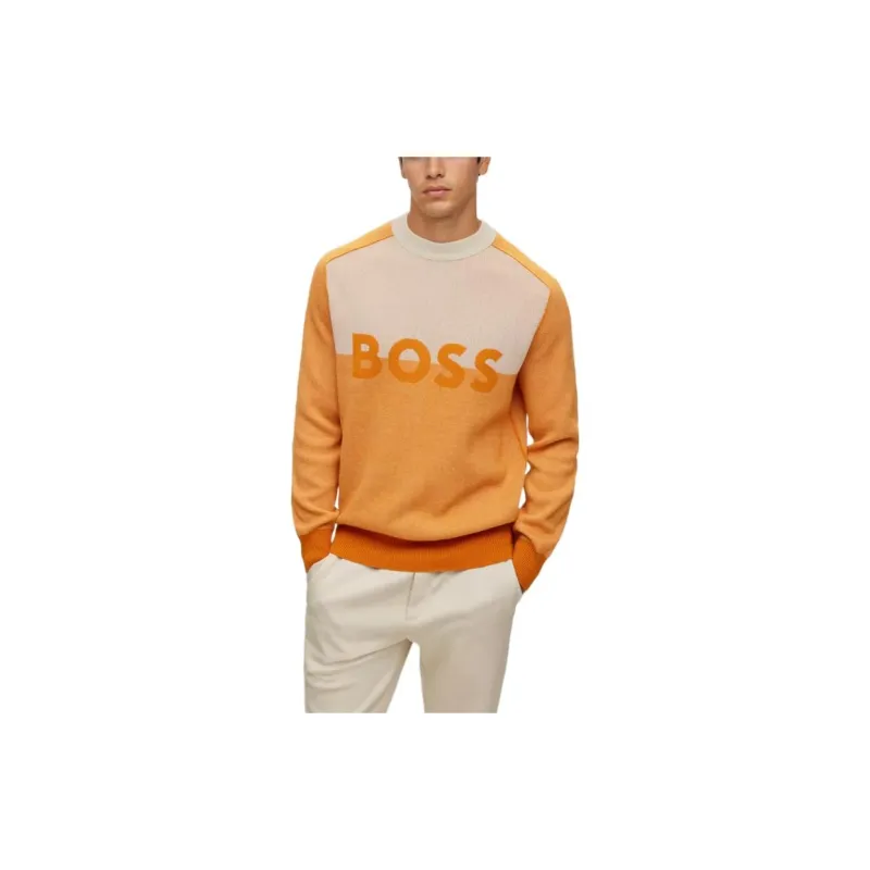 HUGO BOSS Sweaters Men Orange-3