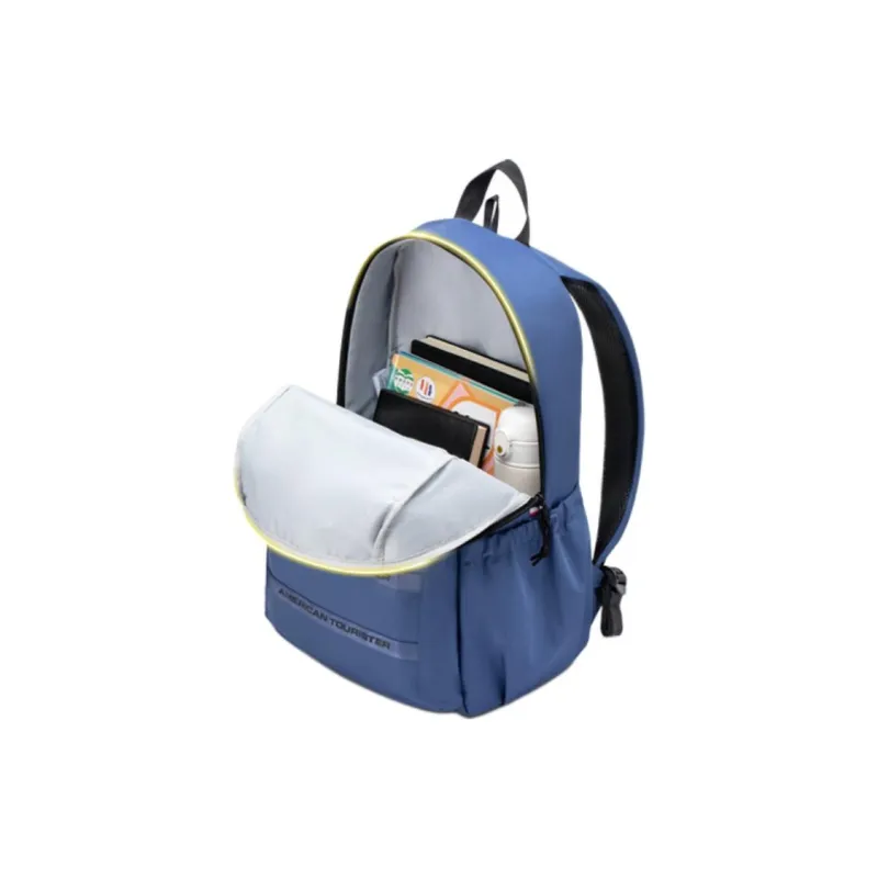 AMERICAN TOURISTER Fabric Backpack Unisex White/Marine Blue-8