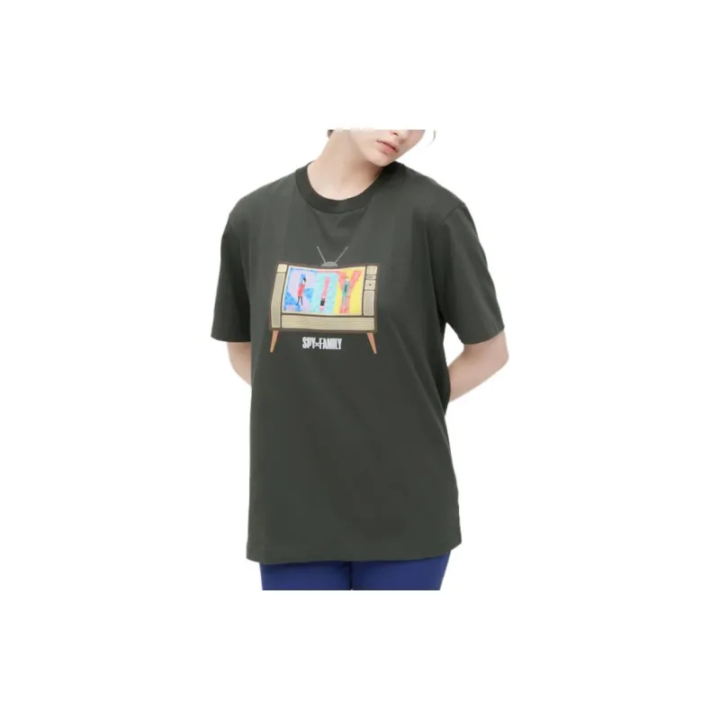 UNIQLO FW22 T Shirt Unisex Army Green-2