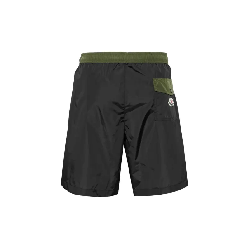 Moncler Logo print Drawstring Swim Shorts-1