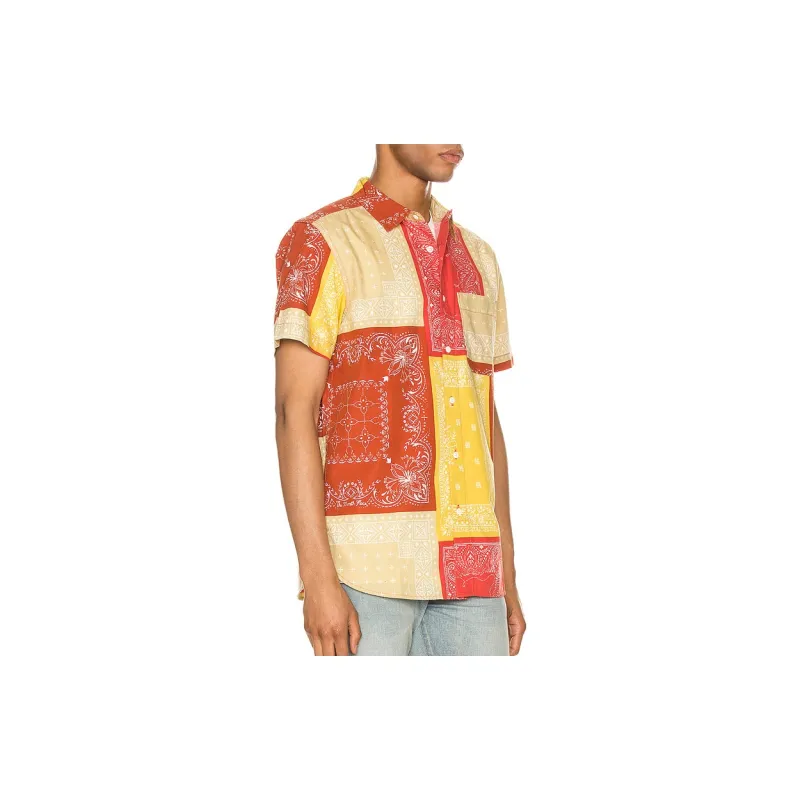 THE NORTH FACE Shirt Men's Orange Red-4