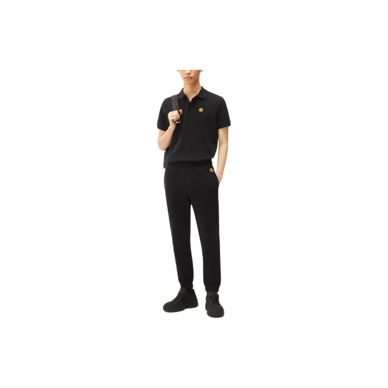 KENZO Knitted Sweatpants Men Black-2