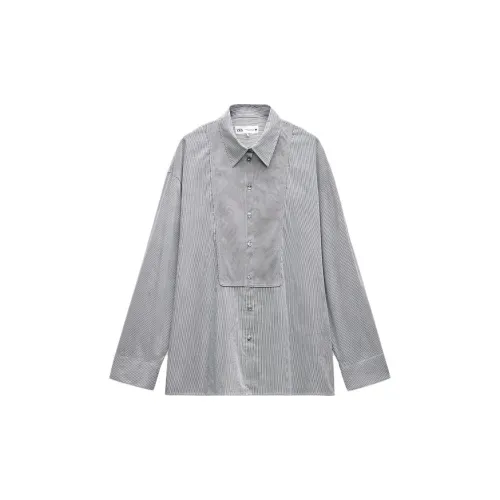 ZARA ZW Series Shirts Women's White/Green