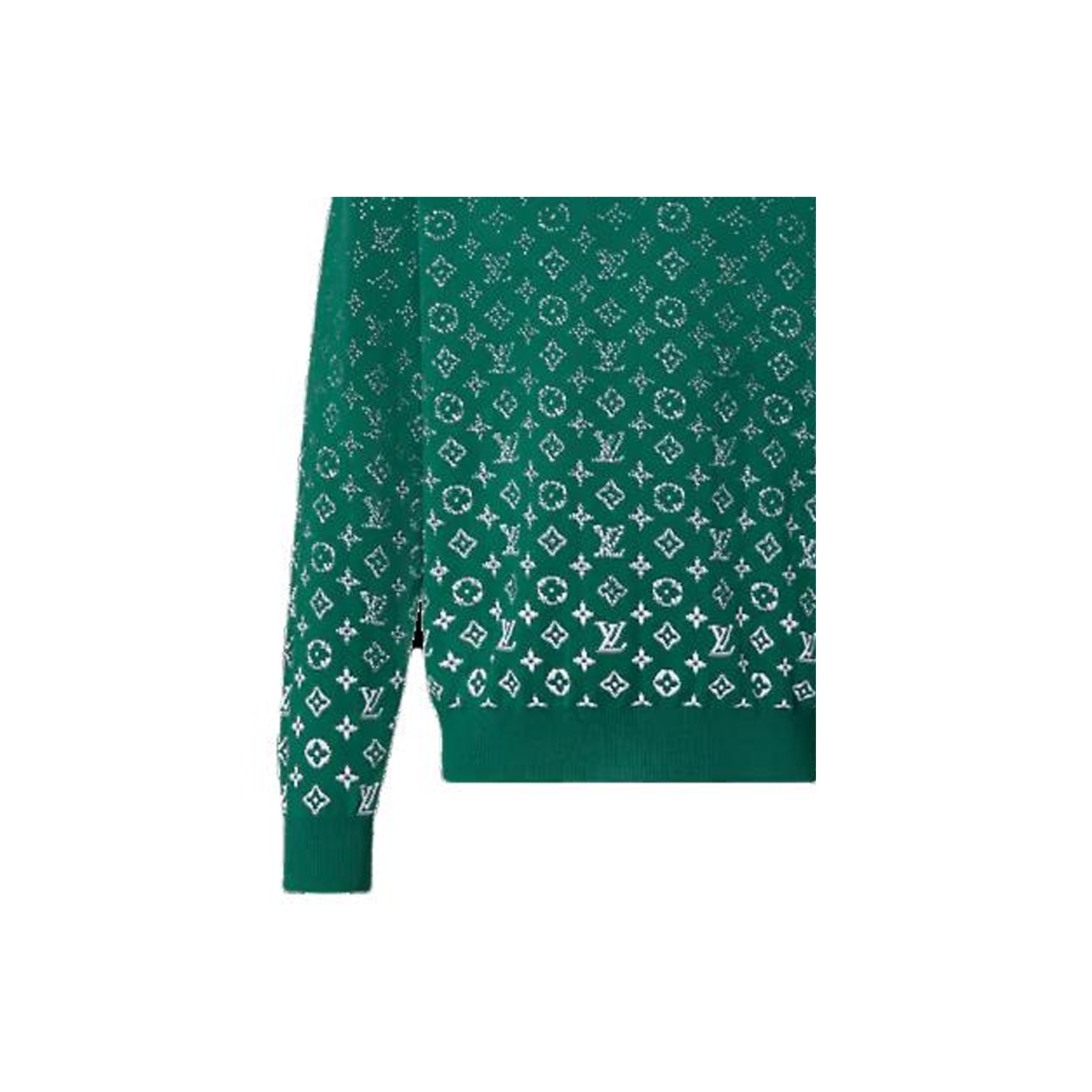 kuu　LOUIS VUITTON LOUIS VUITTON Monogram Gradient Cotton Crewneck - POIZON