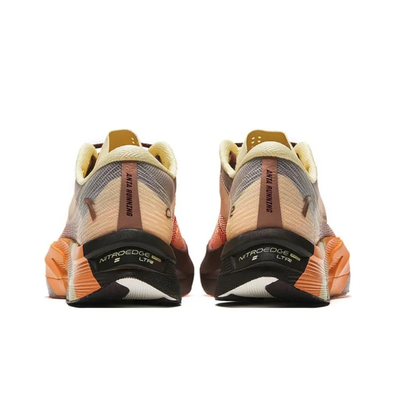 Anta C202 5 GT Anti-Slip Wear-Resistant Low-Top Carbon Plate Running Shoes Men's Orange-3
