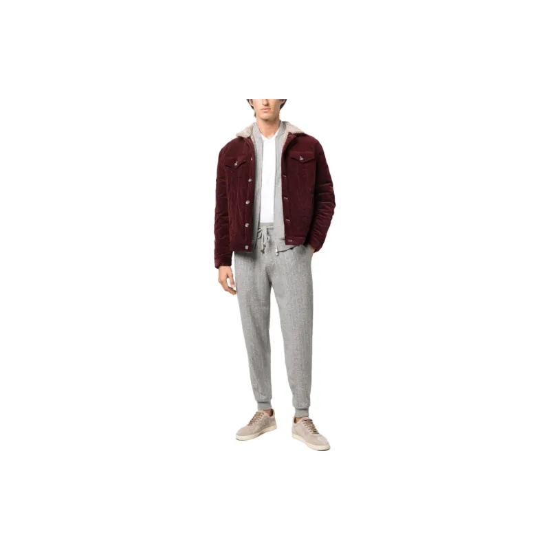 Brunello Cucinelli Striped Drawstring Track Pants-1