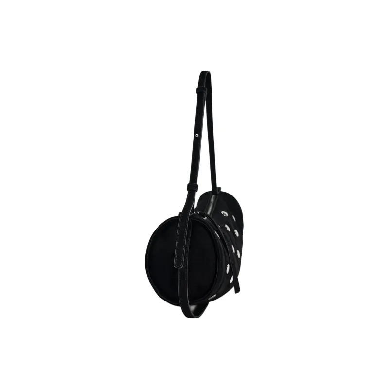 ZARA Sheepskin Shoulder Bag Small Size Women's Black-2