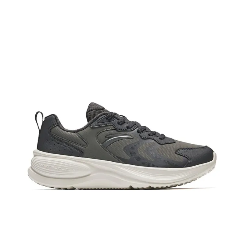 Anta Speeding Anti Slip Wear Resistant Low Top Running Shoes Men's Gray-1
