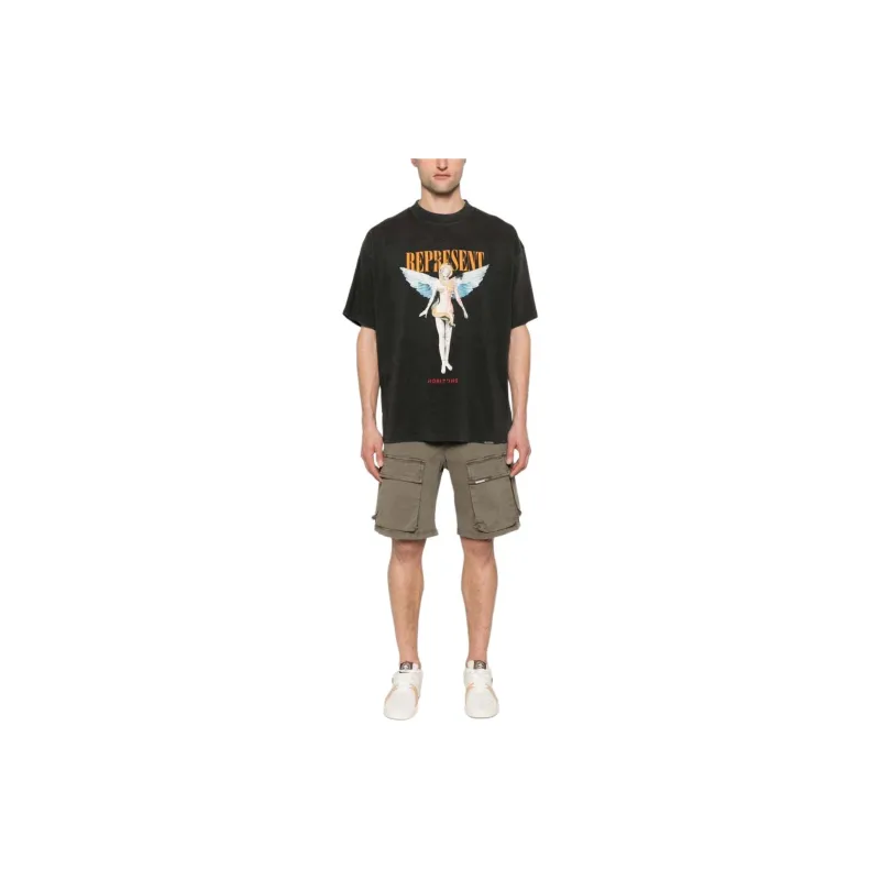 REPRESENT Washed Cargo Shorts-3