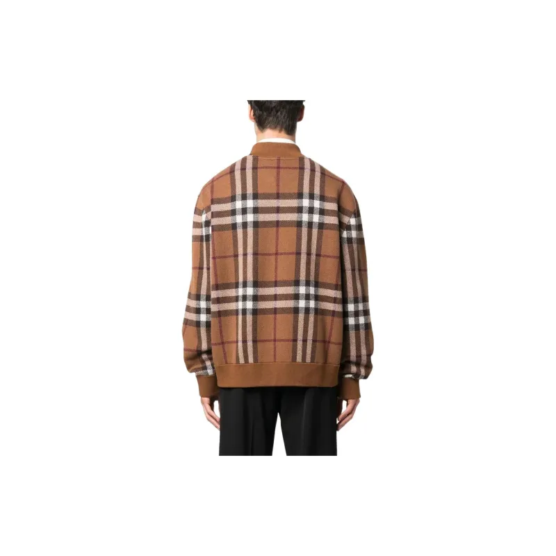 Burberry Checked Zip Up Jacket-3