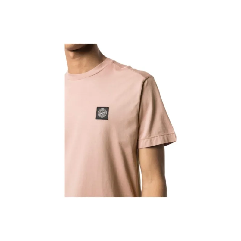 STONE ISLAND Logo Patch Crewneck T Shirt-4