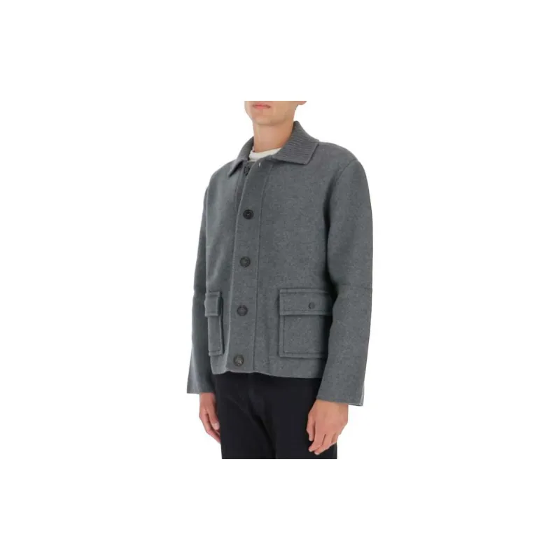 THOM BROWNE Jackets Men Gray-4
