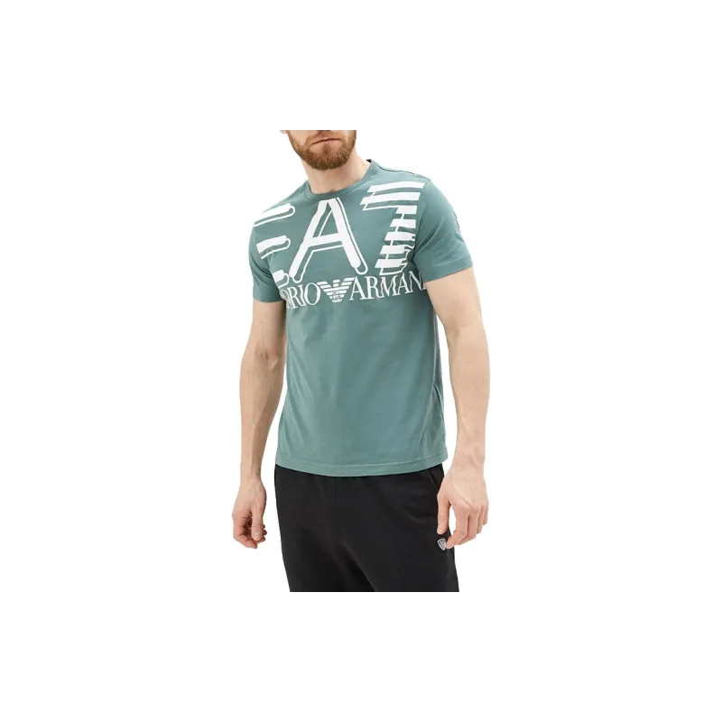 EMPORIO ARMANI T Shirts Men Green-1
