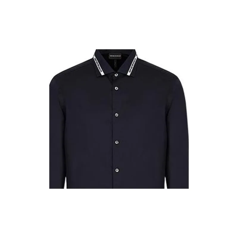 EMPORIO ARMANI SS22 Shirt Men's Navy Blue-3
