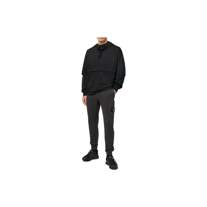 STONE ISLAND Knitted Sweatpants Men's Dark Gray-1