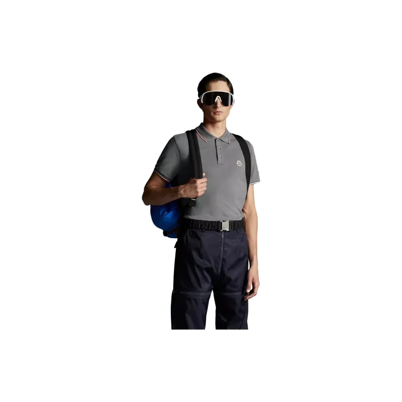 Moncler Polo Shirt Men's Dark Gray-2